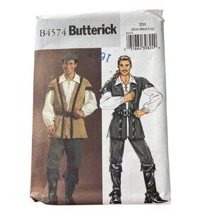 Butterick B4574 Robin Hood Pirate Swashbuckler Costume Pattern Size S-L UNCUT